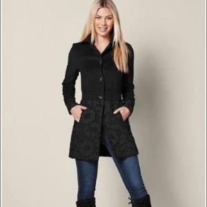 Lace detail coat by Venus